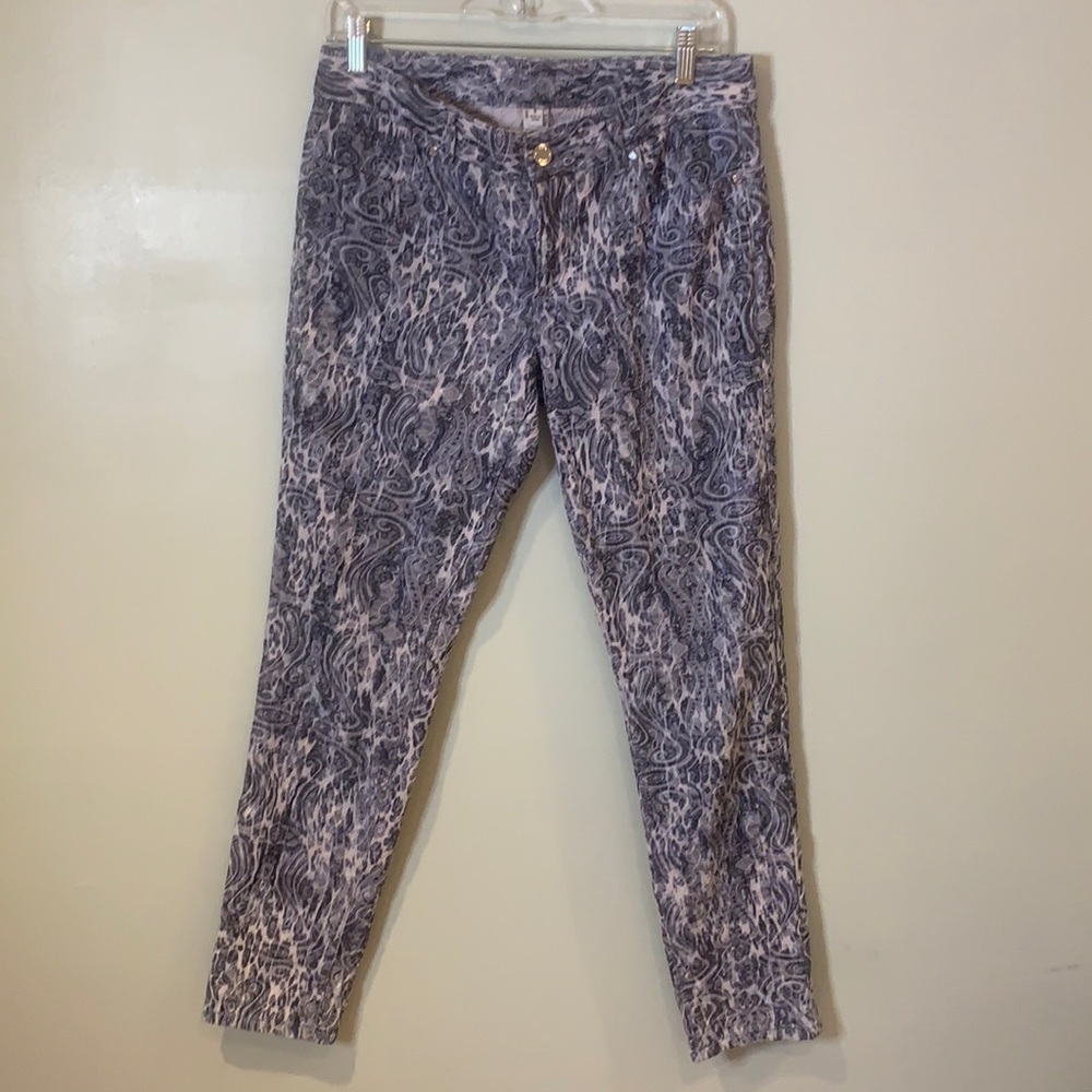 Cache Y2K Vintage Psychedelic Funky blue & Grey Pants